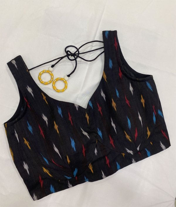 Black Ikkat Sleeveless