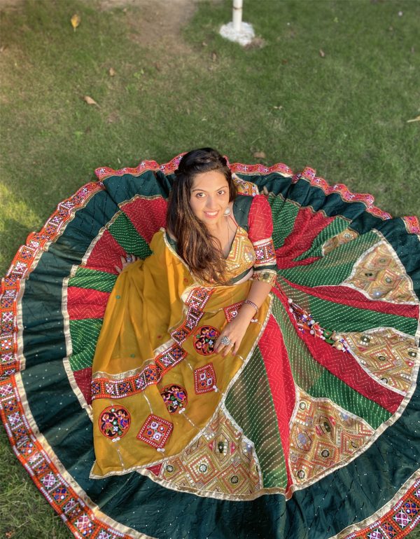 Red Green Georgette Leheriya