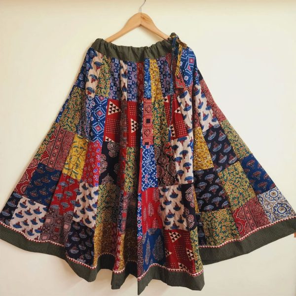 Ajrakh Patchwork Green