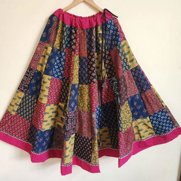 Ajrakh Patchwork Pink