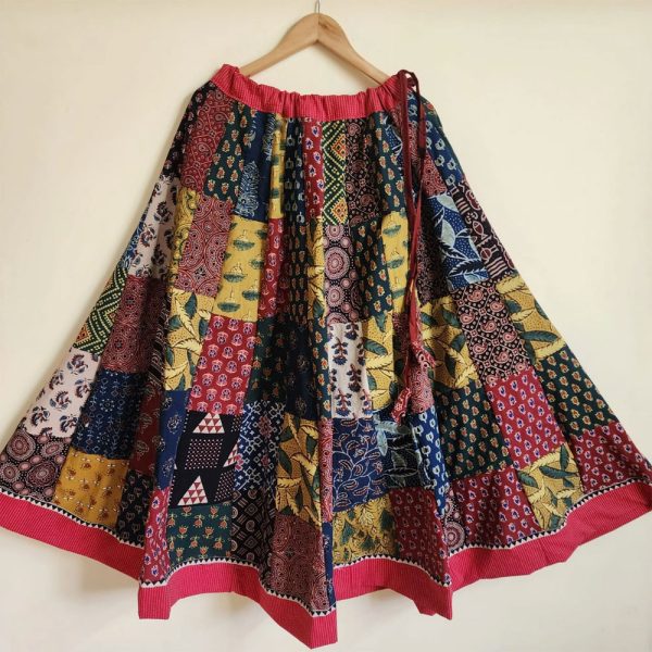 Ajrakh Patchwork Red