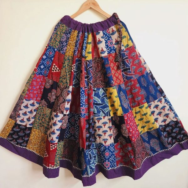 Ajrakh Patchwork Purple