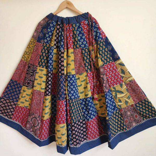 Ajrakh Patchwork Navyblue