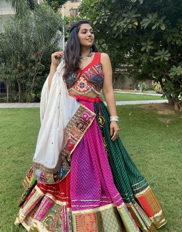 Multi panel Georgette leheriya