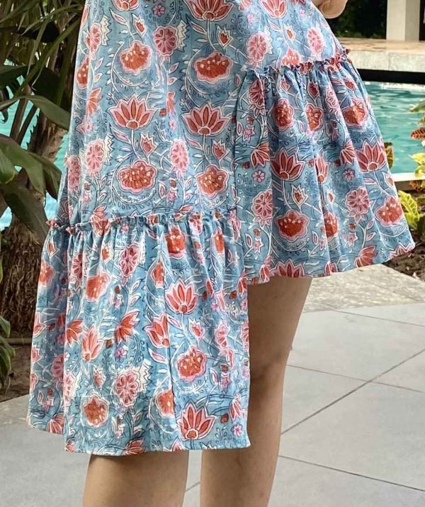 Blue Floral Dress - Image 2