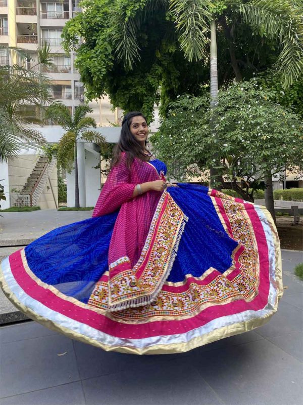 Blue Georgette Leheriya - Image 2