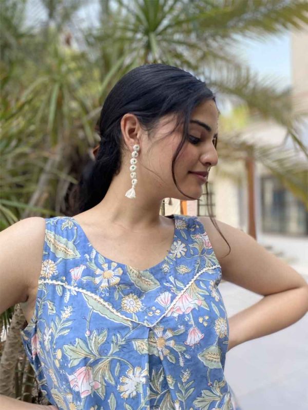 Blue short kurti - Image 2