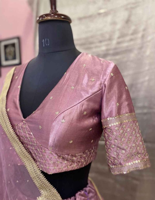 Lilac Gajji Silk Lehenga Choli - Image 2