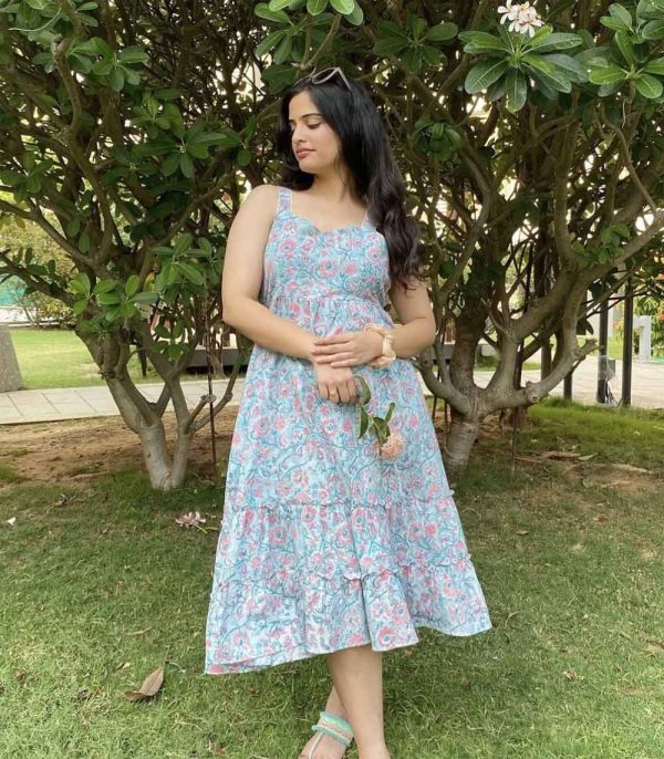 Sky Blue Strap Dress - Image 2